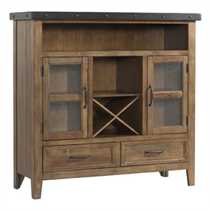 Intercon Furniture Taos 55&quot Traditional Wood Pantry in Canyon Brown