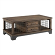 Intercon Furniture Whiskey River Traditional Wood Coffee Table in Gray