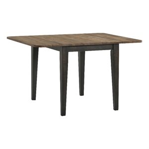 Intercon Furniture Harper 50&quot Transitional Wood Drop Leaf Table in Brown/Pecan