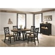 Intercon Furniture Harper Round Transitional Wood Dining Table in Brown/Pecan