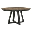 Intercon Furniture Harper Round Transitional Wood Dining Table in Brown/Pecan