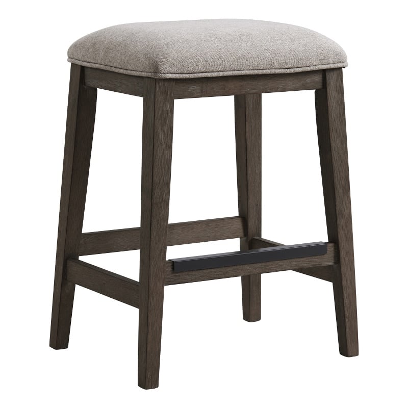 Intercon Furniture Hearst Transitional Wood Backless Stool in Brown (Set of 2)