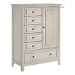 Intercon Furniture San Mateo Youth Transitional Wood Chifferobe in White