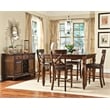 Intercon Furniture Kingston Wood Butterfly Leaf Gathering Table in Brown