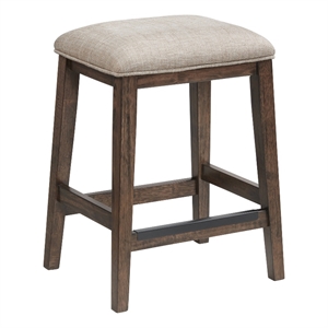 Intercon Furniture Kauai 24&quot Contemporary Wood Barstool in Brown (Set of 2)