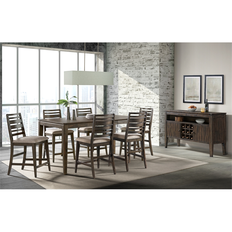 Intercon Furniture Kauai Contemporary Wood Counter Table in Brown