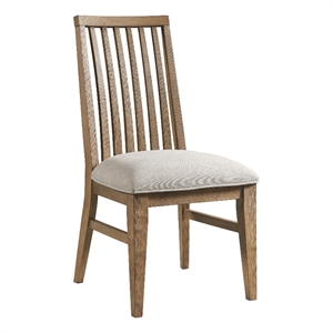 Intercon Furniture Landmark Wood Slat Back Chair in Oak (Set of 2)