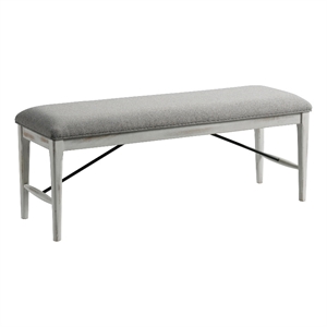 Intercon Furniture Modern Rustic 50&quot Wood Backless Bench in White