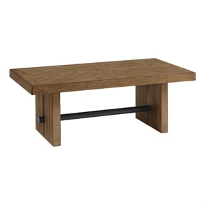 Intercon Furniture Landmark 52x28&quot Modern Wood Cocktail Table in Oak