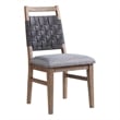 Intercon Furniture Oslo Transitional Wood Woven Chair in Chestnut (Set of 2)