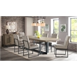 Intercon Furniture Transitional Wood Trestle Table in Dune Gray Finish