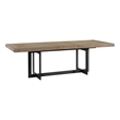 Intercon Furniture Transitional Wood Trestle Table in Dune Gray Finish