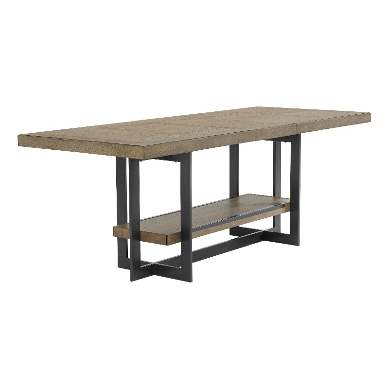 Intercon Furniture Transitional Wood Counter Table in Dune Gray Finish