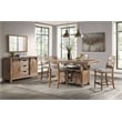 Intercon Furniture Farmhouse Wood Gathering Table in Sandwash Brown