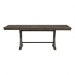 Intercon Furniture Transitional Wood Gathering Table in Brushed Charcoal