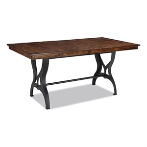 Intercon Furniture Traditional Wood Gathering Table in Copper
