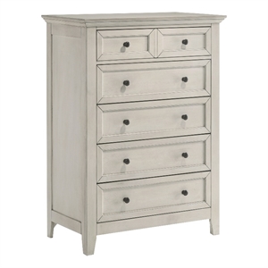 Intercon Furniture San Mateo Youth 5-Drawer Chest Rustic White