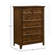 Intercon Furniture San Mateo Youth 5-Drawer Chest Tuscan