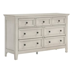 intercon furniture san mateo youth 7-drawer dresser rustic white