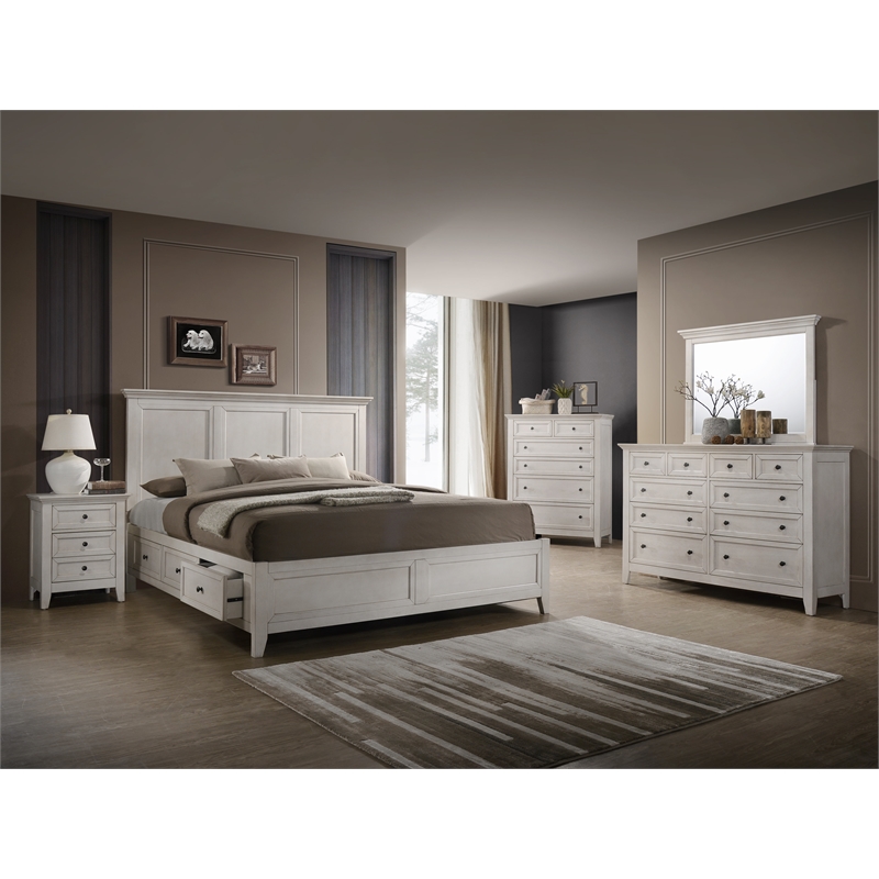 Intercon Furniture San Mateo 6-Drawer Standard Chest Rustic White