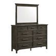 Intercon Furniture Hawthorne 9-Drawer Dresser Brushed Charcoal