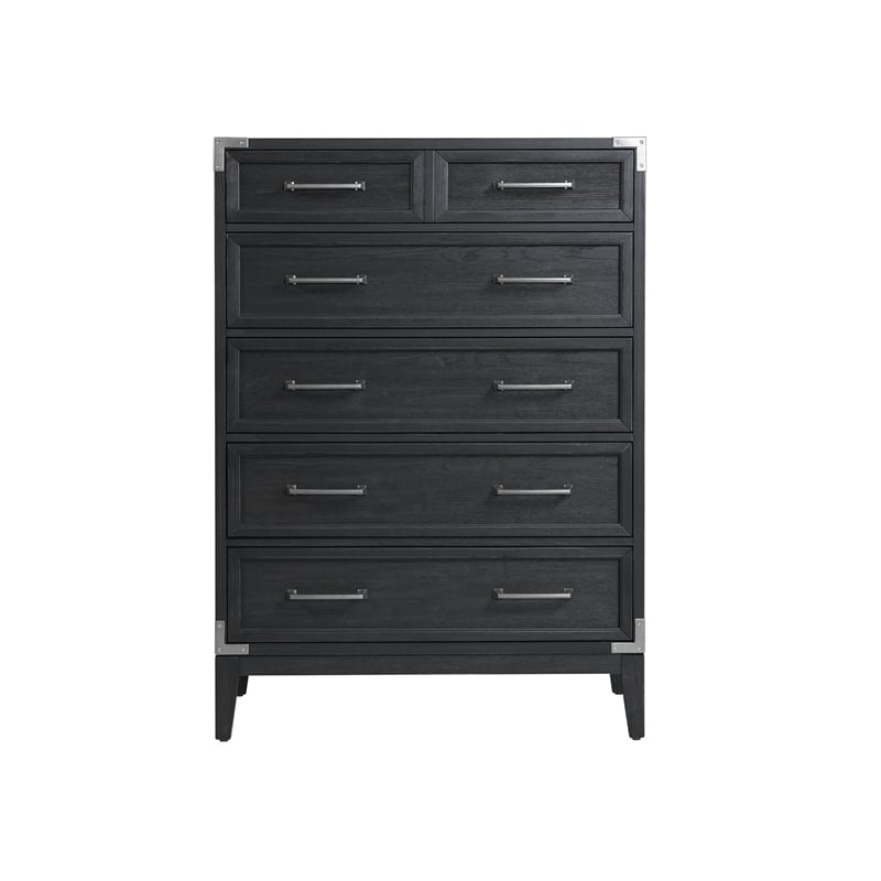 Intercon Furniture Laguna 5-Drawer Chest Weathered Steel