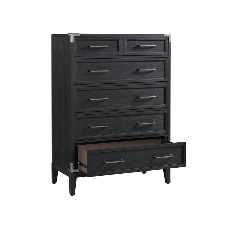 Intercon Furniture Laguna 5-Drawer Chest Weathered Steel