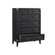 Intercon Furniture Laguna 5-Drawer Chest Weathered Steel