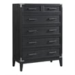 Intercon Furniture Laguna 5-Drawer Chest Weathered Steel