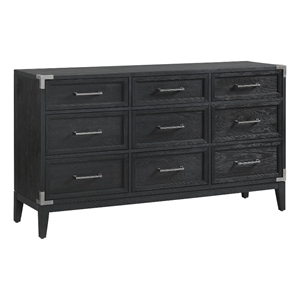 intercon furniture laguna 9-drawer dresser weathered steel