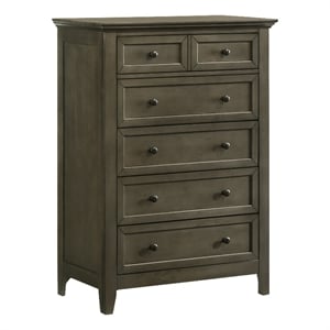 Intercon Furniture San Mateo Youth 5-Drawer Chest Gray