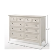 Intercon Furniture San Mateo 10-Drawer Dresser Rustic White