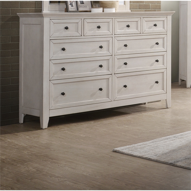 Intercon Furniture San Mateo 10-Drawer Dresser Rustic White