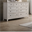 Intercon Furniture San Mateo 10-Drawer Dresser Rustic White