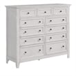 Intercon Furniture San Mateo 11-Drawer Gentlemen's Chest Rustic White