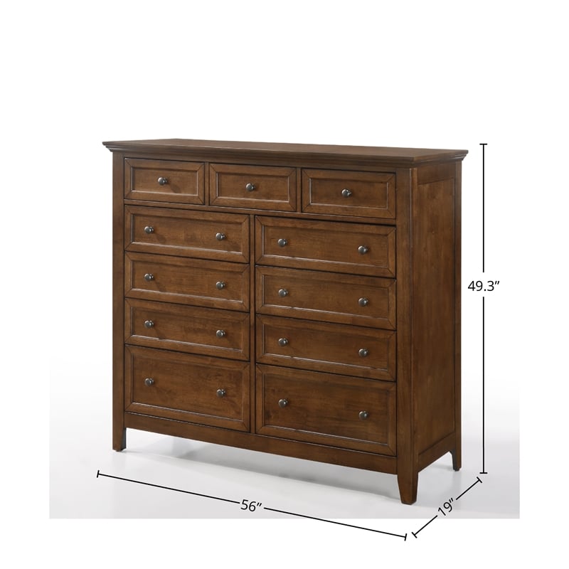 Intercon Furniture San Mateo 11-Drawer Gentlemen's Chest Tuscan
