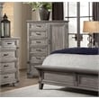 Intercon Furniture Forge 6-Drawer Gentleman's Chest Brushed Steel