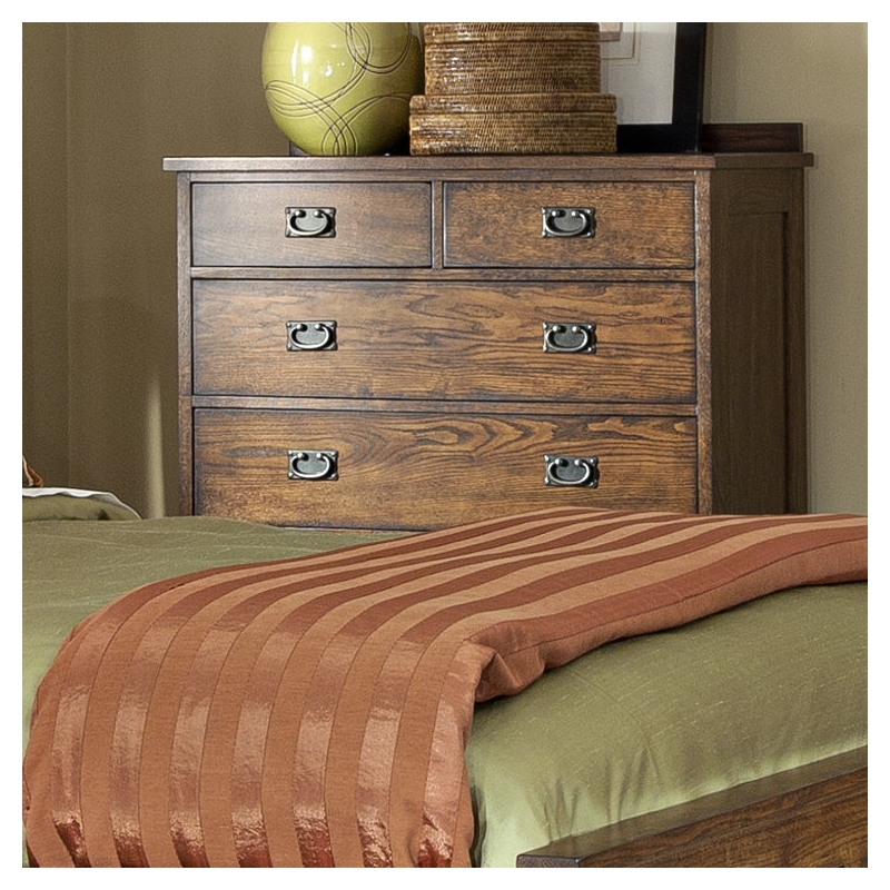 Intercon Furniture Oak Park 6-Drawer Chest Brown