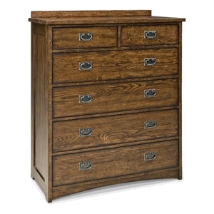 Intercon Furniture Oak Park 6-Drawer Chest Brown