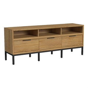 Intercon Newport 70 TV Console in Natural Oak