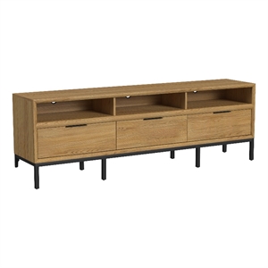 Intercon Newport 85 TV Console in Natural Oak