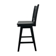 Intercon Wooden Barstool with Slat Back in Black