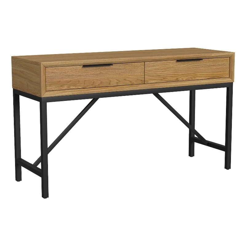 Intercon Newport Sofa Back Table in Natural Oak
