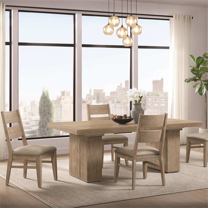Intercon Nash Panel Back Side Chair in Weathered Sand