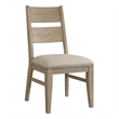 Intercon Nash Panel Back Side Chair in Weathered Sand
