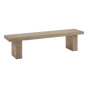 Intercon Nash Backless Bench in Weathered Sand