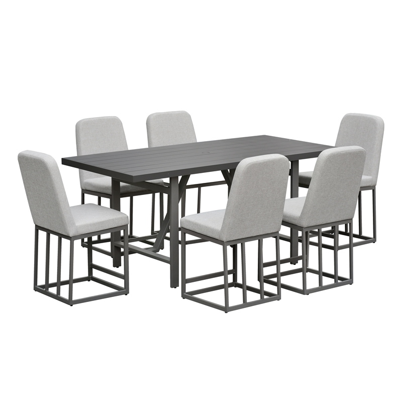 Intercon Navarro Outdoor Dining Upholstered Barstool in Mocha