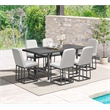 Intercon Navarro Outdoor Dining Upholstered Barstool in Mocha