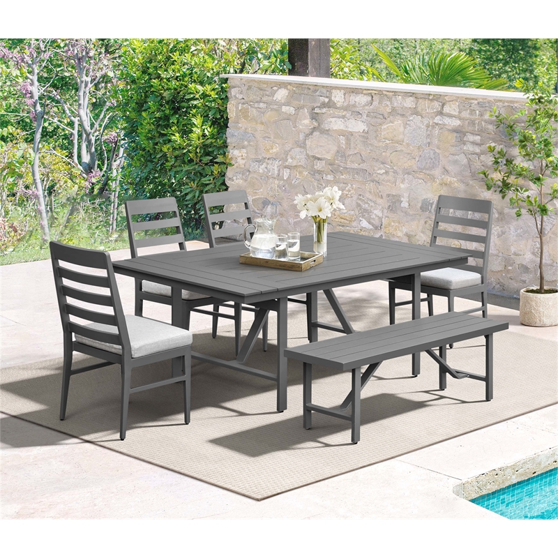 Intercon Navarro Outdoor Dining Table in Mocha