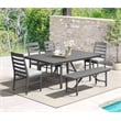 Intercon Navarro Outdoor Dining Table in Mocha